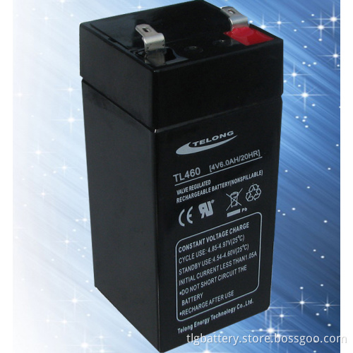 Electric Tools Usage and Maintenance Free Rechargeable Sealed Battery 4V6ah